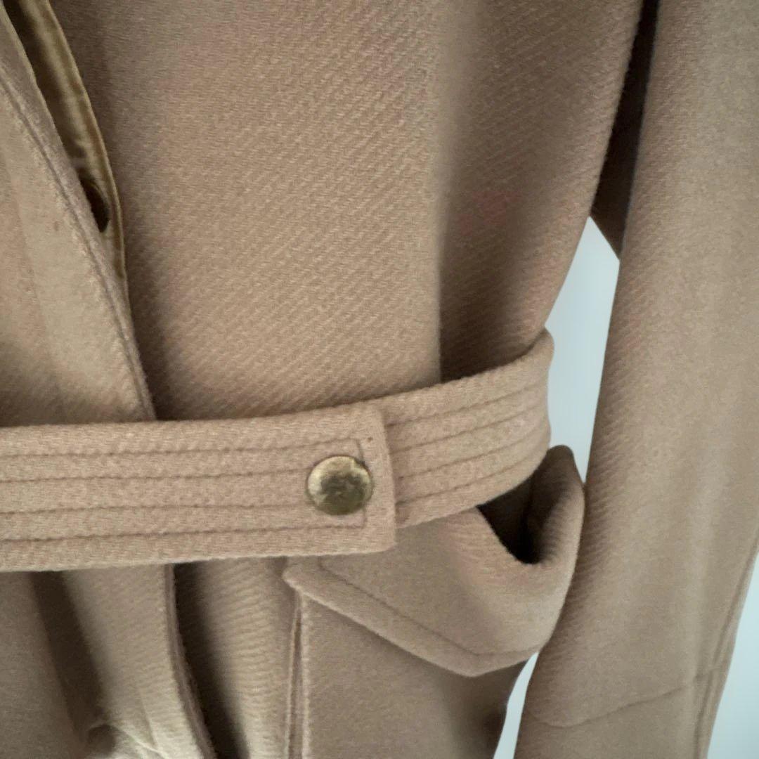 chloe クロエ　CHLOE ベージュ コート ベルト付き 34 ショート丈