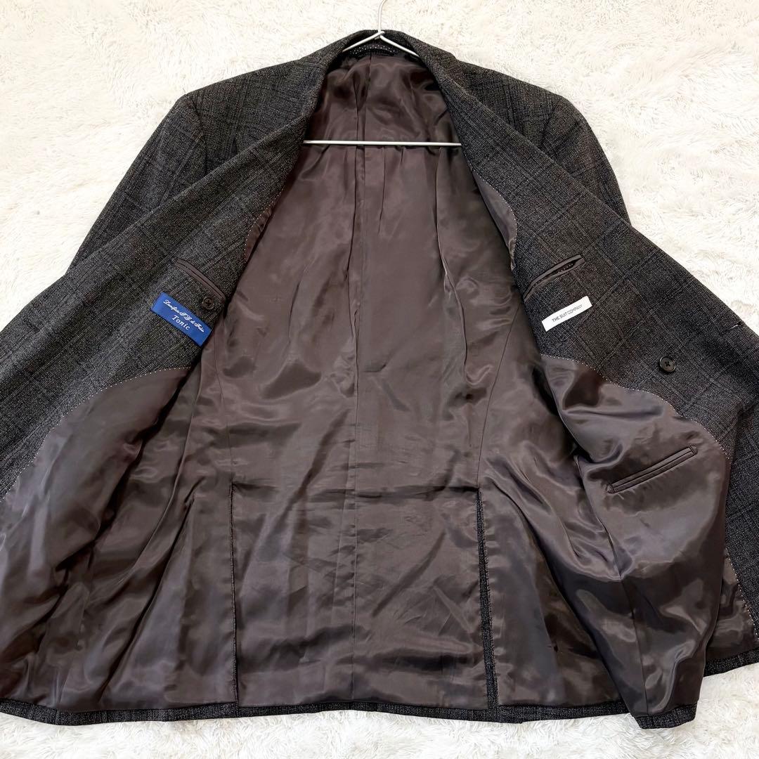 【極美品】スーツカンパニー Tonic ダブルブレスト スーツ セットアップ L