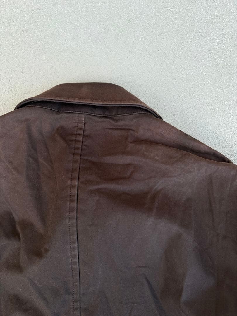 ジャケット・アウター HERMES leather strap trench coat brown