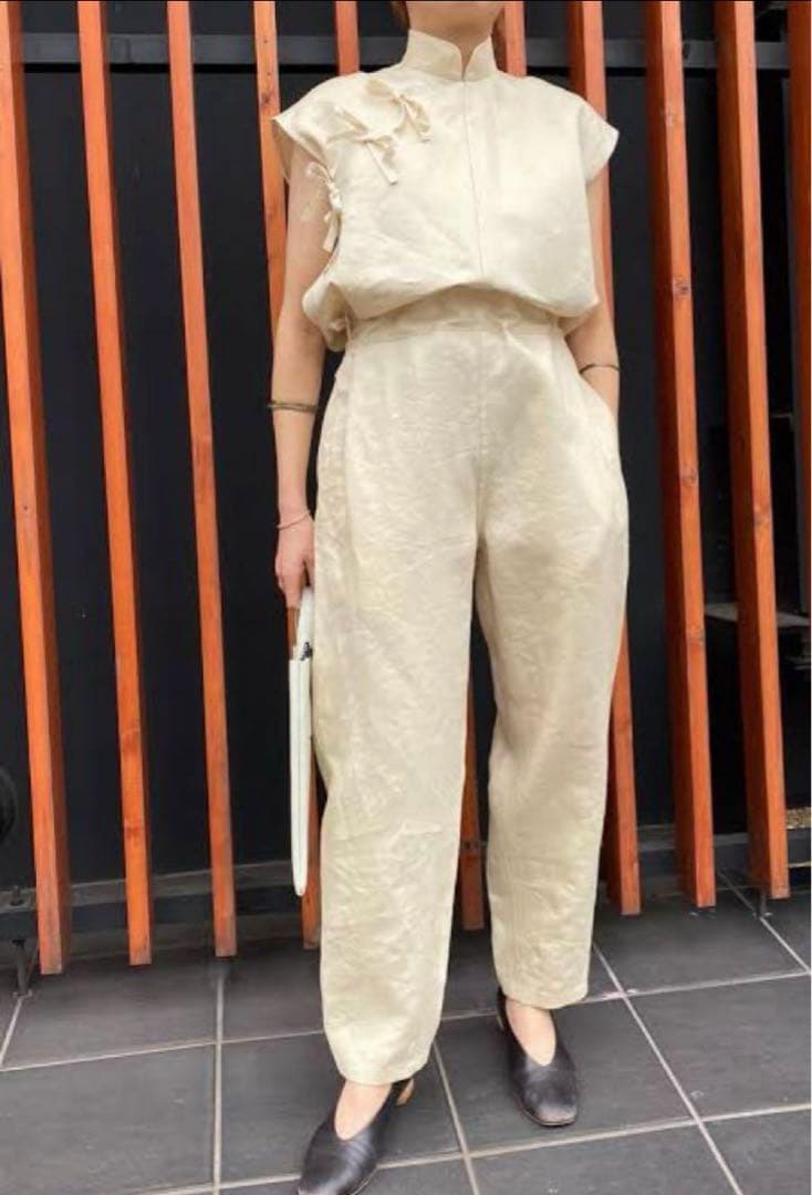 jun mikami コンビネゾン オールインワン リネン