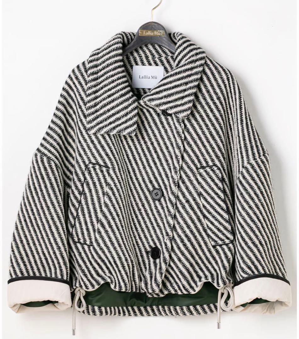 Lallia Mùのウールツイードショートコート35200円