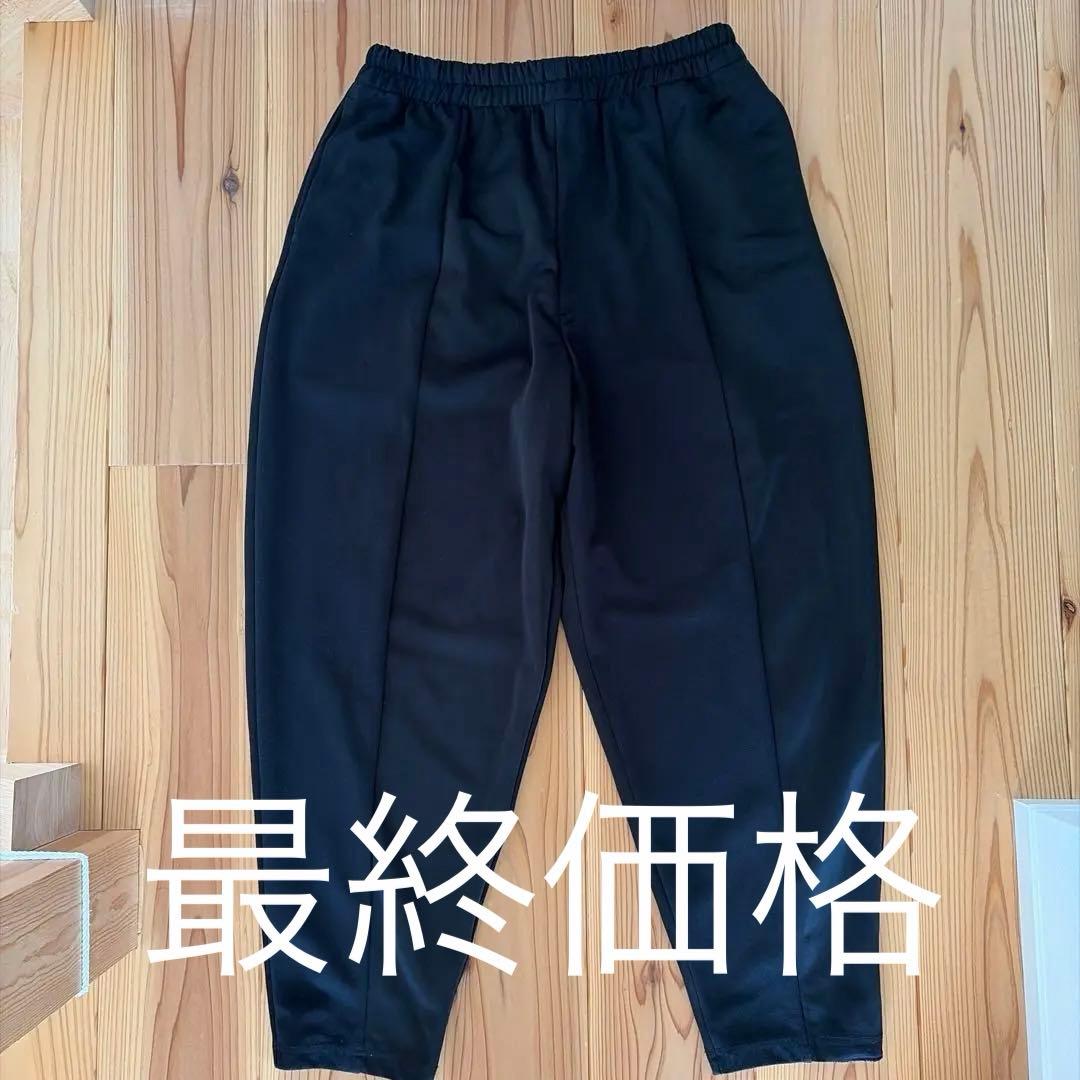 LAD MUSICIAN 黒スラックス ゴムウエスト ドローストリング付き