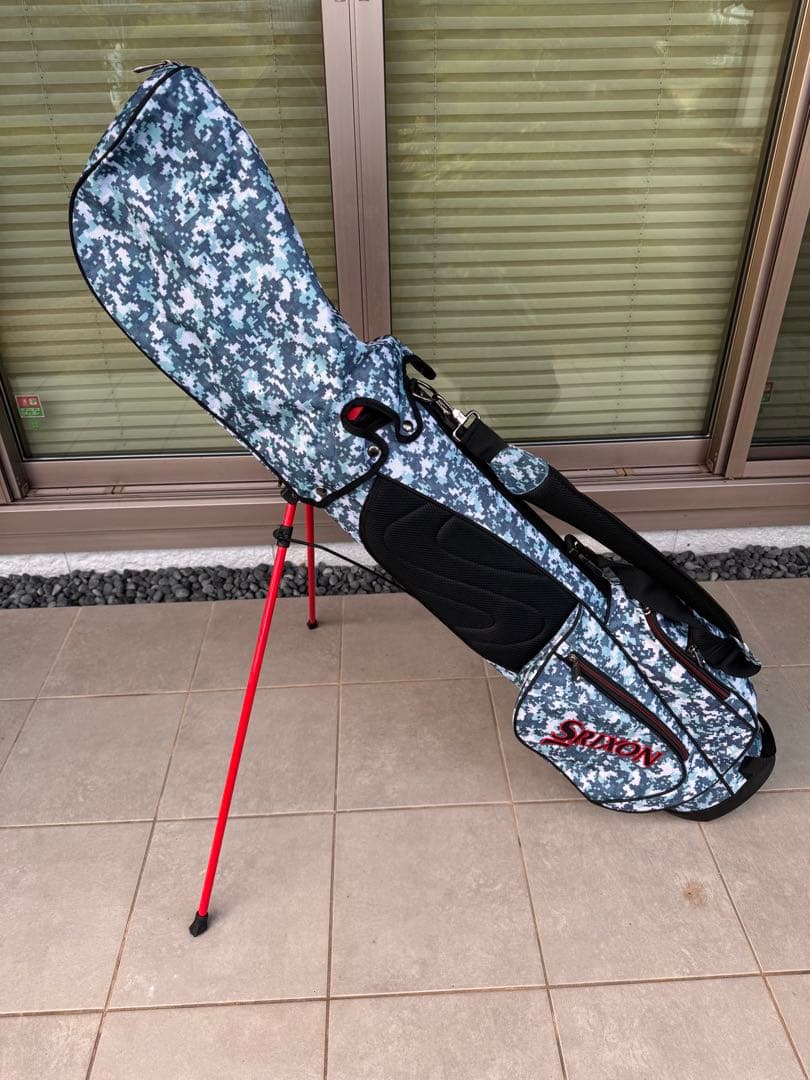 Srixon 迷彩柄 軽量 スタンド キャディバッグ 極上品