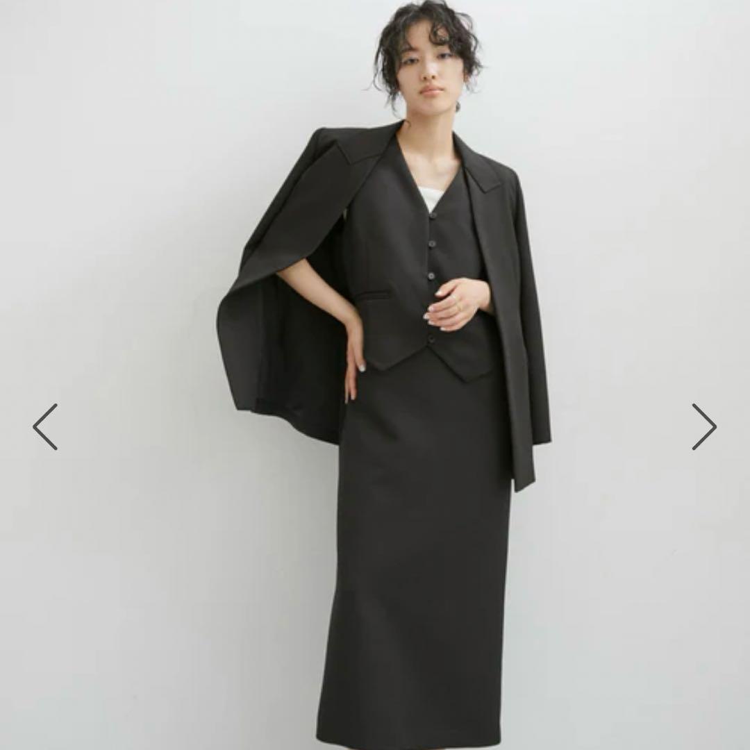 アダムエロペ　シェイプフォルムシングルジャケット　38