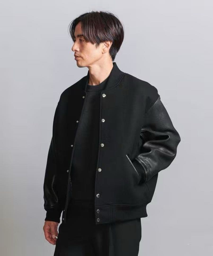 BEAUTY&YOUTH HI―LINE エレガント バーシティ ジャケット M