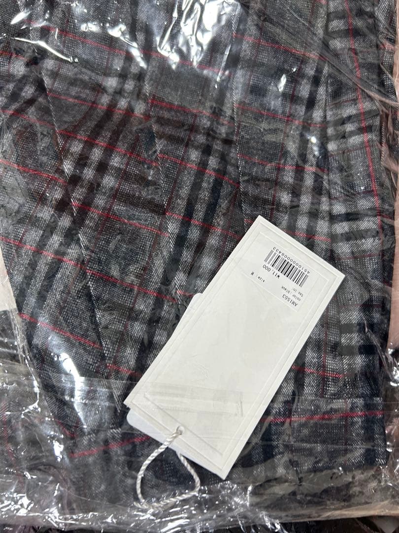 M即日発送ブラックMonica check pleats mini skirt