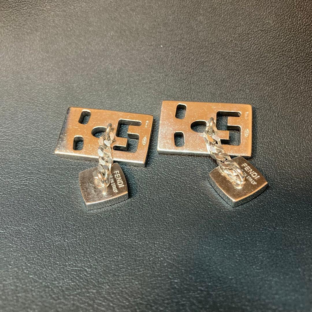 FENDI フェンディ　カフリンクス シルバー　フェイス silver925