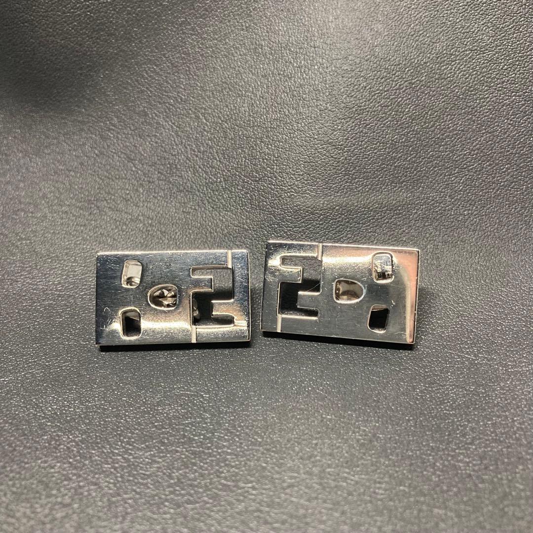 FENDI フェンディ　カフリンクス シルバー　フェイス silver925