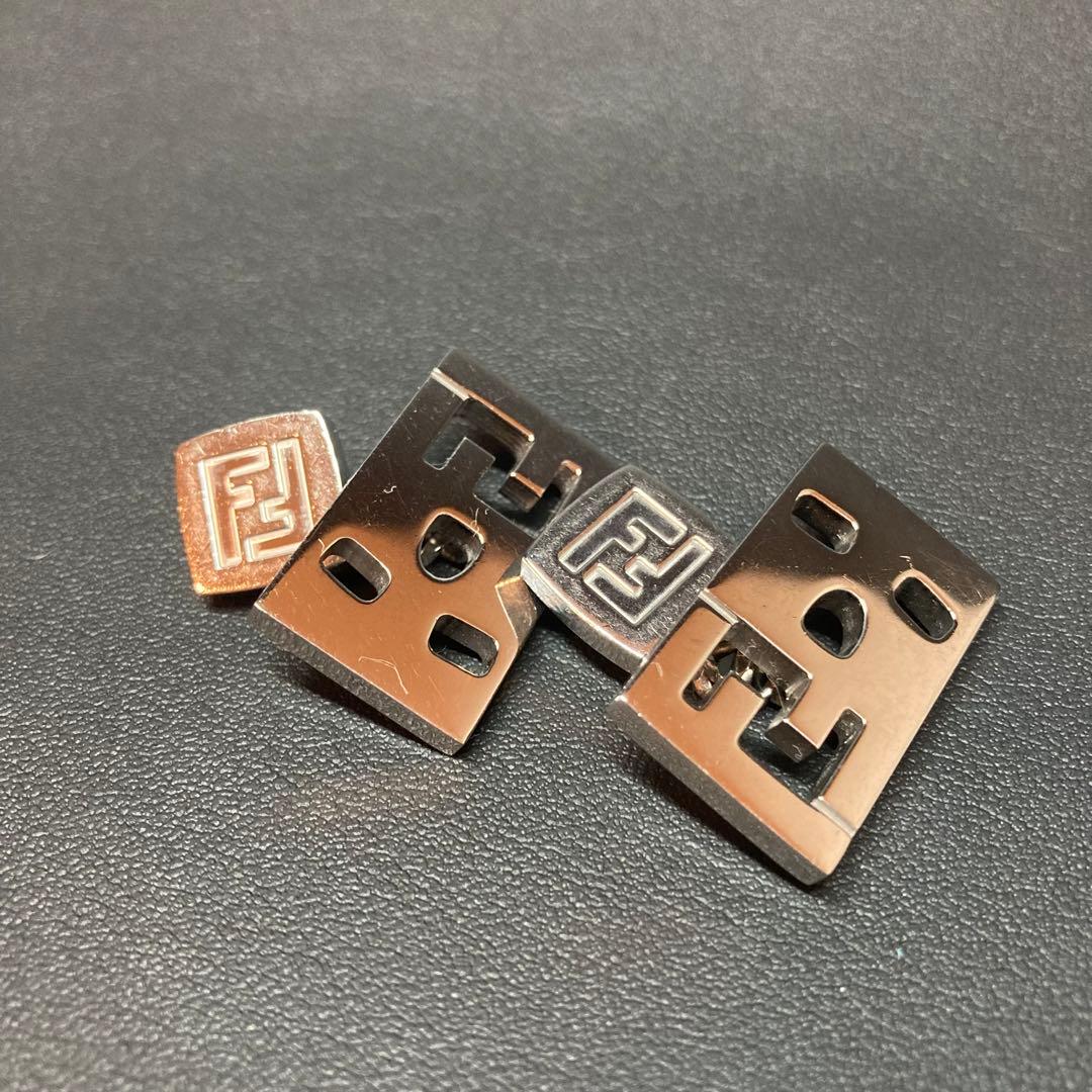FENDI フェンディ　カフリンクス シルバー　フェイス silver925