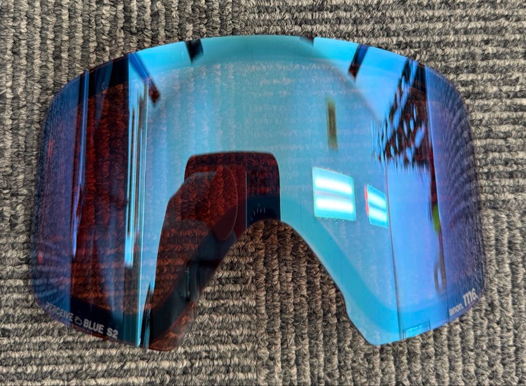 anon. ゴーグル ブルーミラー レンズ 収納袋付き