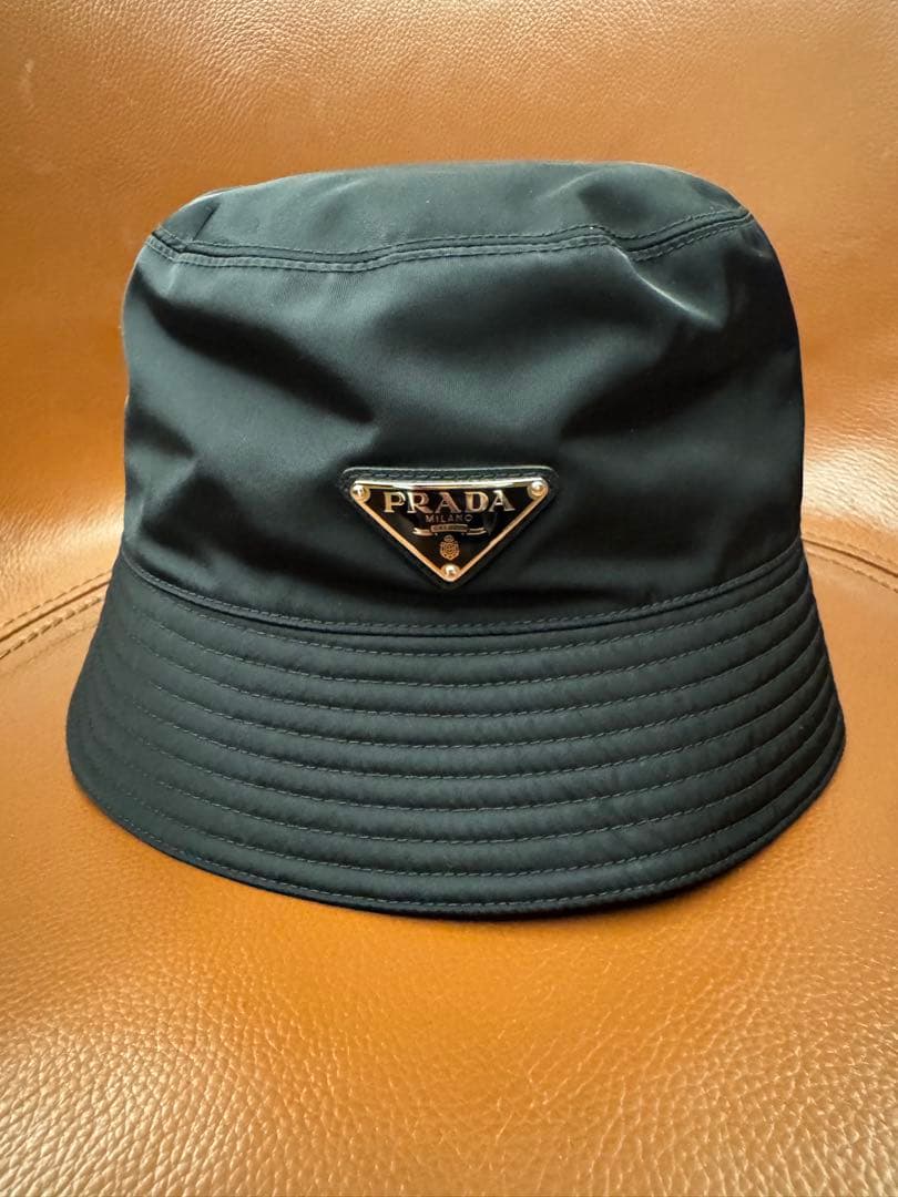 PRADA ブラック バケットハット サイズL
