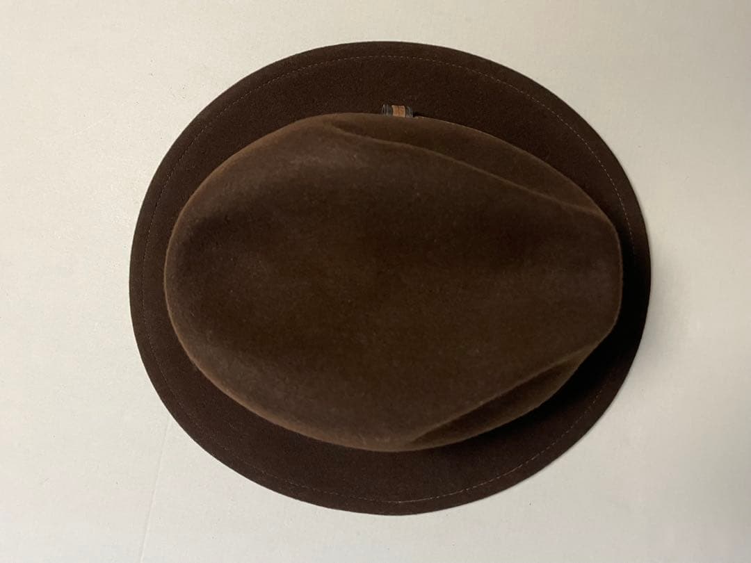 ジョンストン&マーフィー〈Wigens 〉ブラウン ウール100%フェルトハット