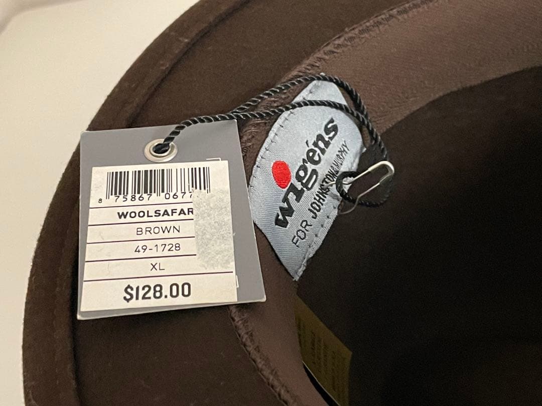 ジョンストン&マーフィー〈Wigens 〉ブラウン ウール100%フェルトハット