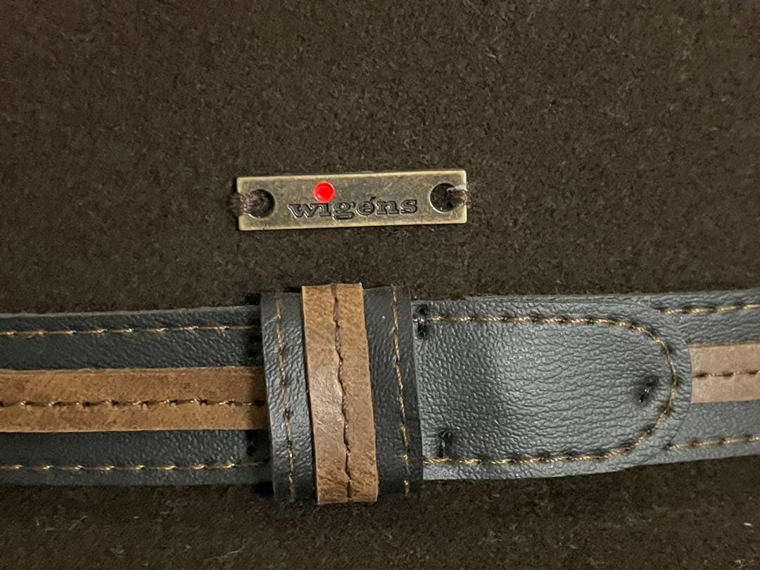 ジョンストン&マーフィー〈Wigens 〉ブラウン ウール100%フェルトハット