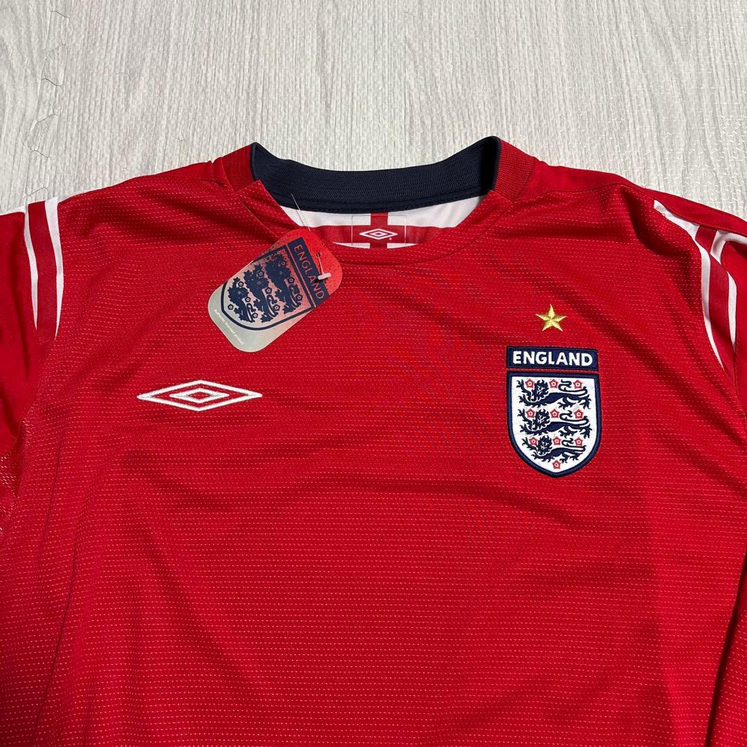 新品 未使用 イングランド代表 03/04 長袖 アウェー ユニフォーム XL