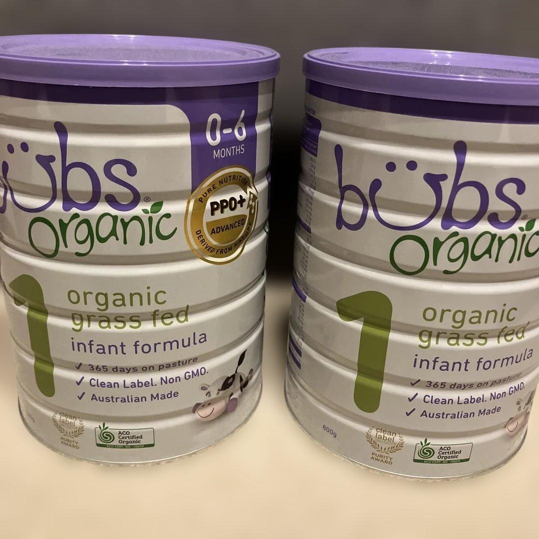 bubs Organic 粉ミルク 0-6ヶ月 800g