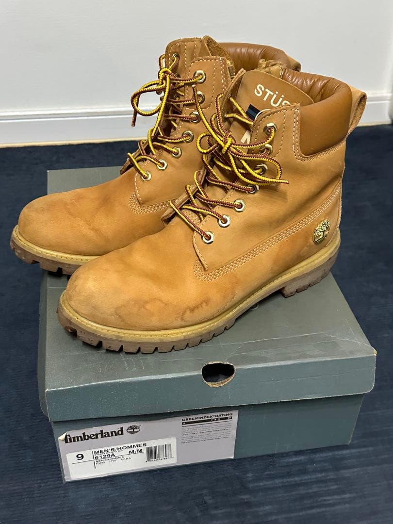 [タケ]Timberland Stussy コラボ ブーツ