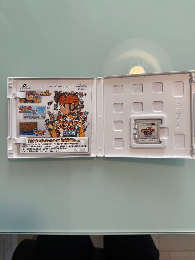 ニンテンドー3DSソフト「イナズマイレブン1・2・3!!円堂守伝説」起動済み確認