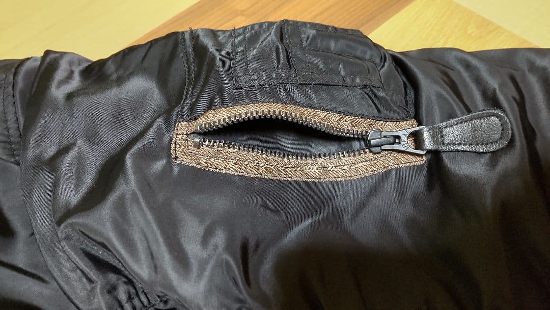 HOUSTON MA-1フライトジャケット ブラック