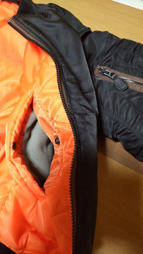 HOUSTON MA-1フライトジャケット ブラック