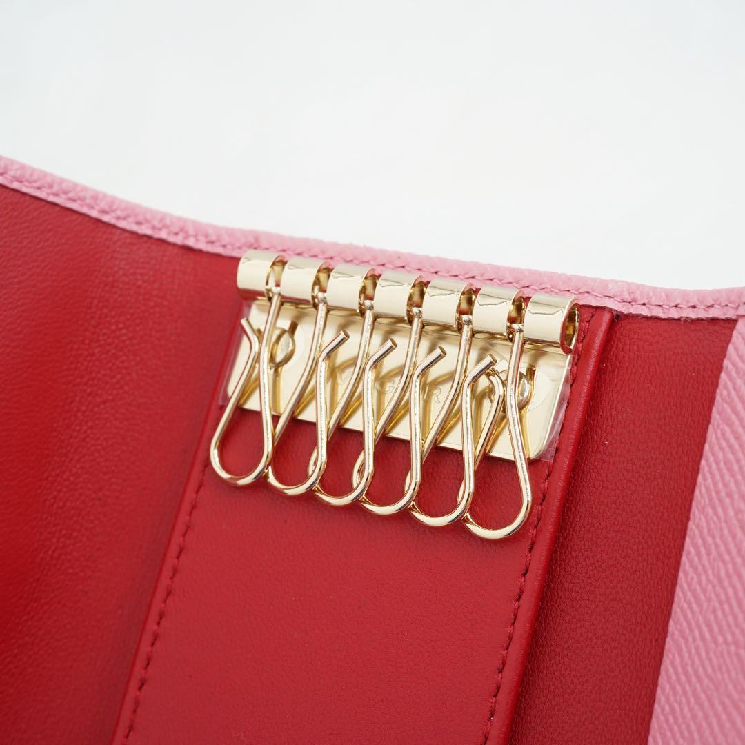 新品未使用品　箱・カード付き　BVLGARI ブルガリ　キーケース　サークル金具