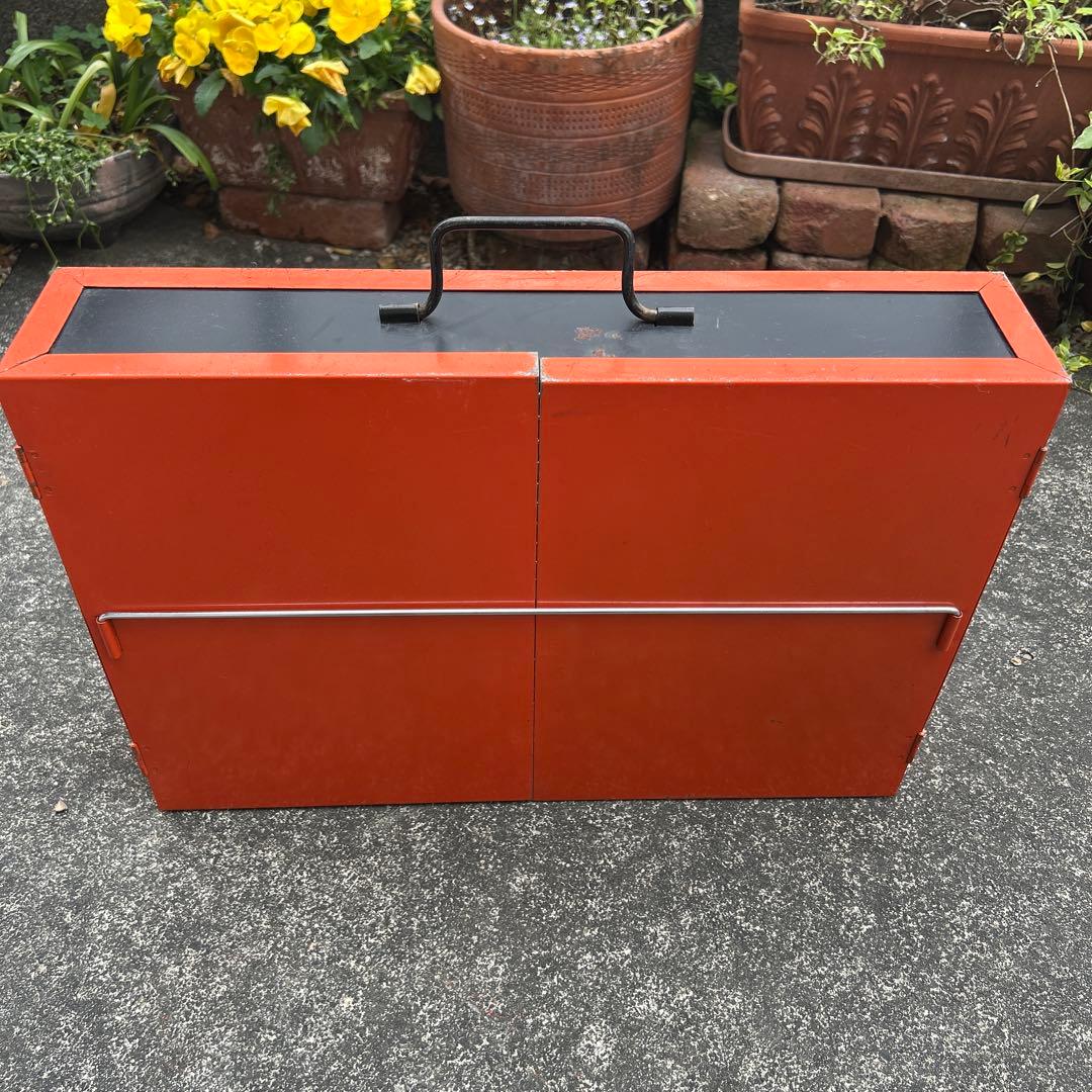 【値下げ】赤いスチール2段式グリル　BBQ バーベキュー