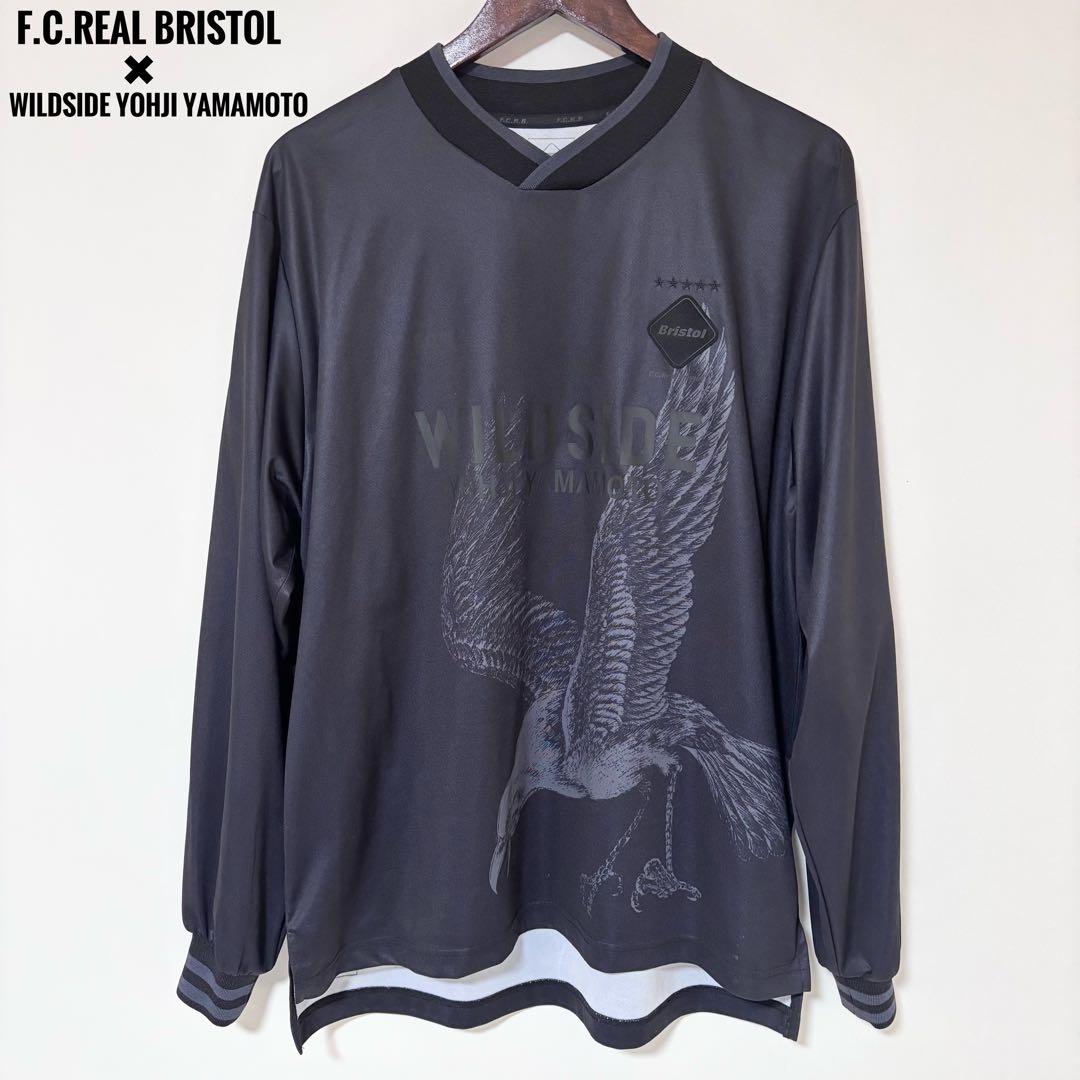 FCRB × YOHJI YAMAMOTO L/S GAME SHIRT 黒 S