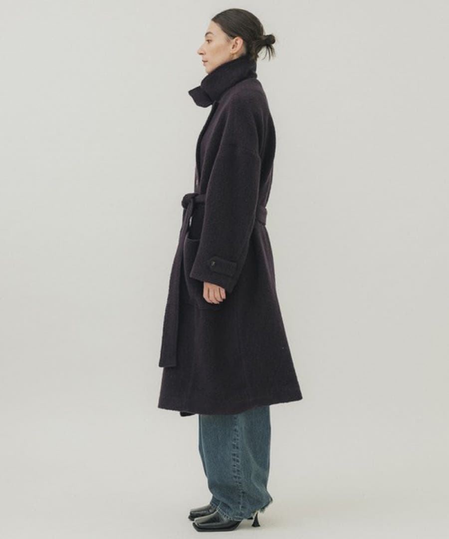 STUDIOUS IHNN BOA HIGH NECK COATボアコート