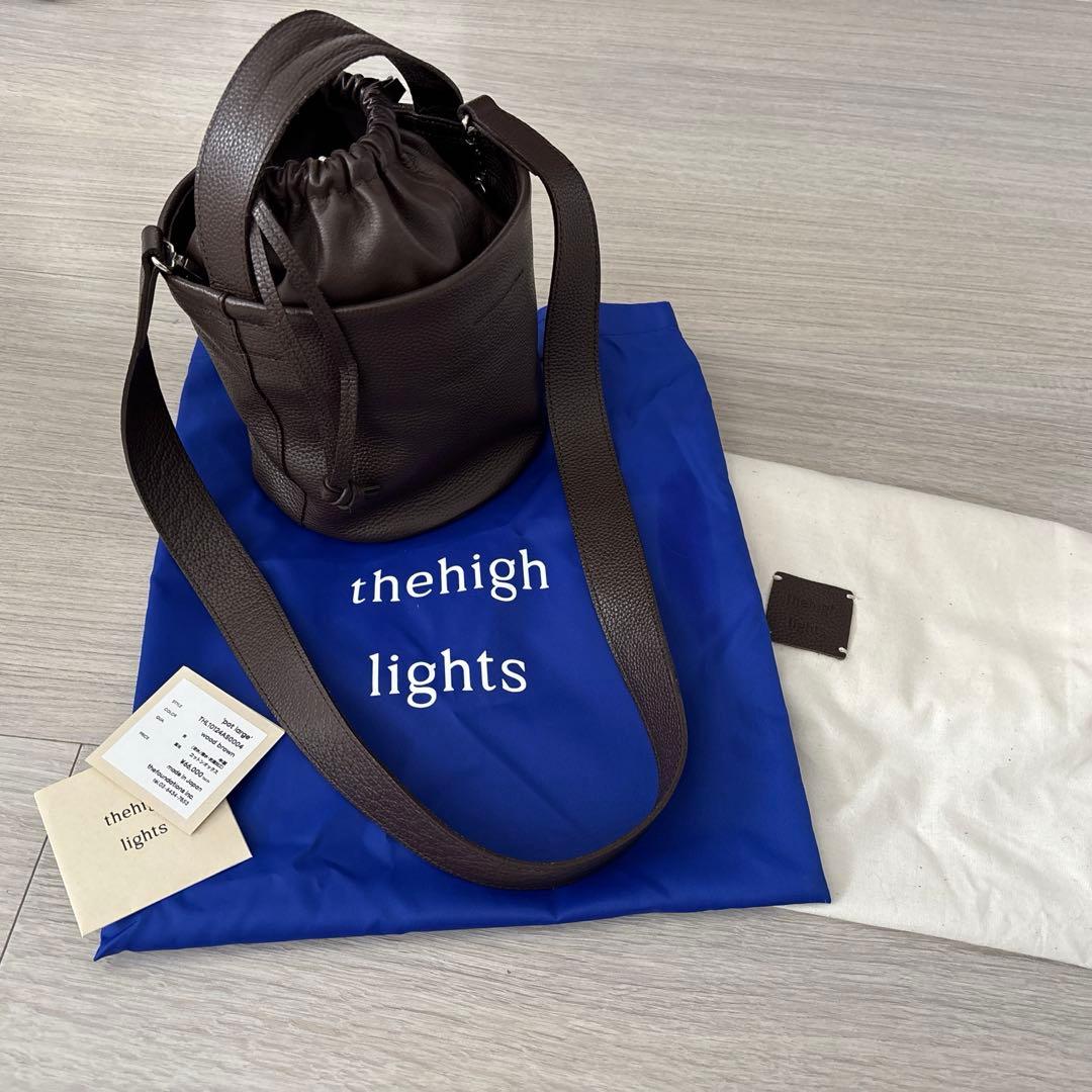 バッグ thehighlights pot large wood brown
