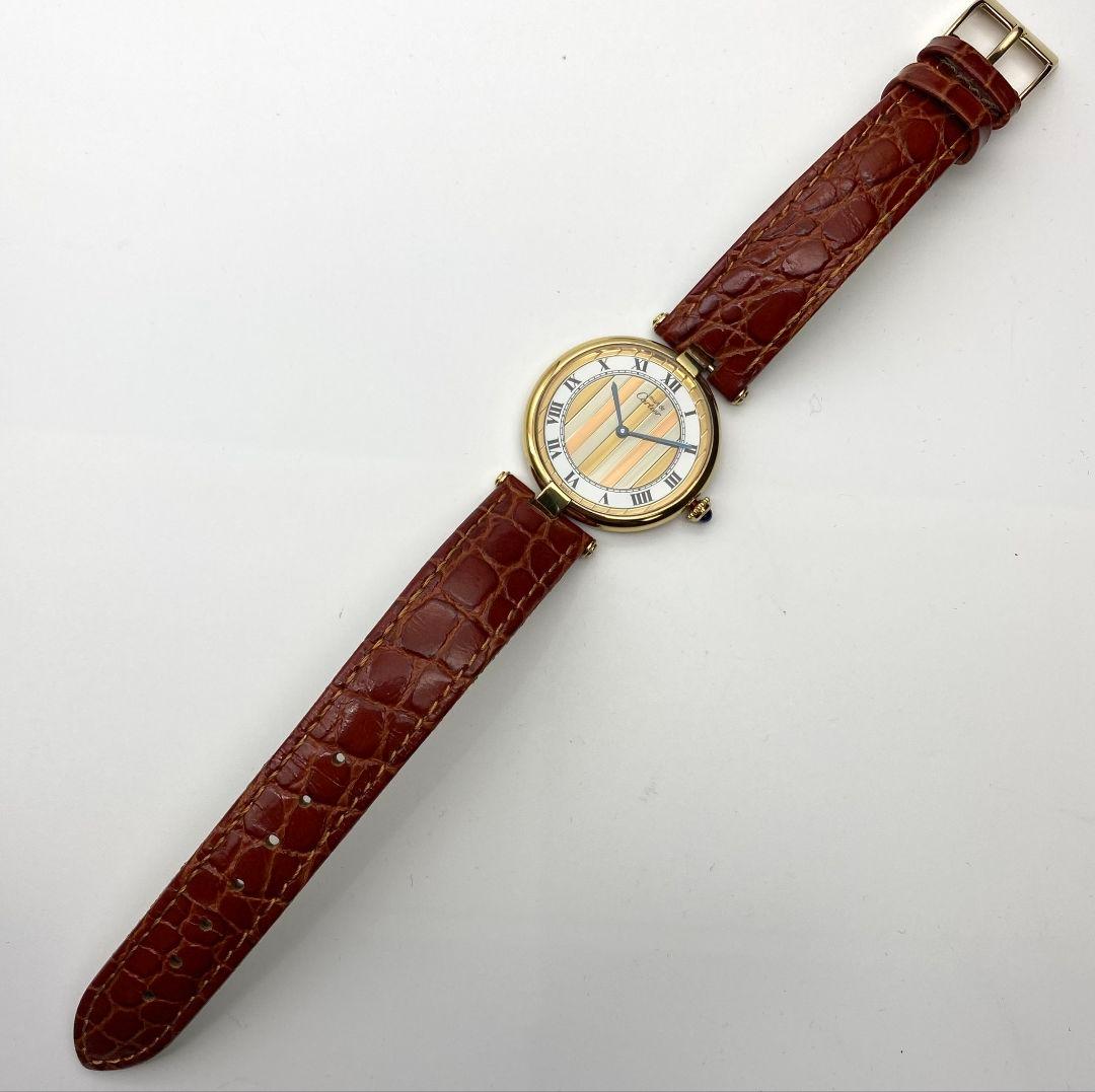 CARTIER カルティエ マストヴァンドームLM トリニティ文字盤