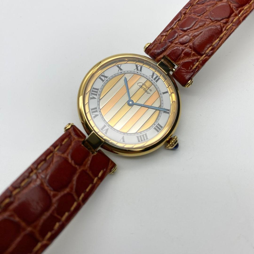 CARTIER カルティエ マストヴァンドームLM トリニティ文字盤