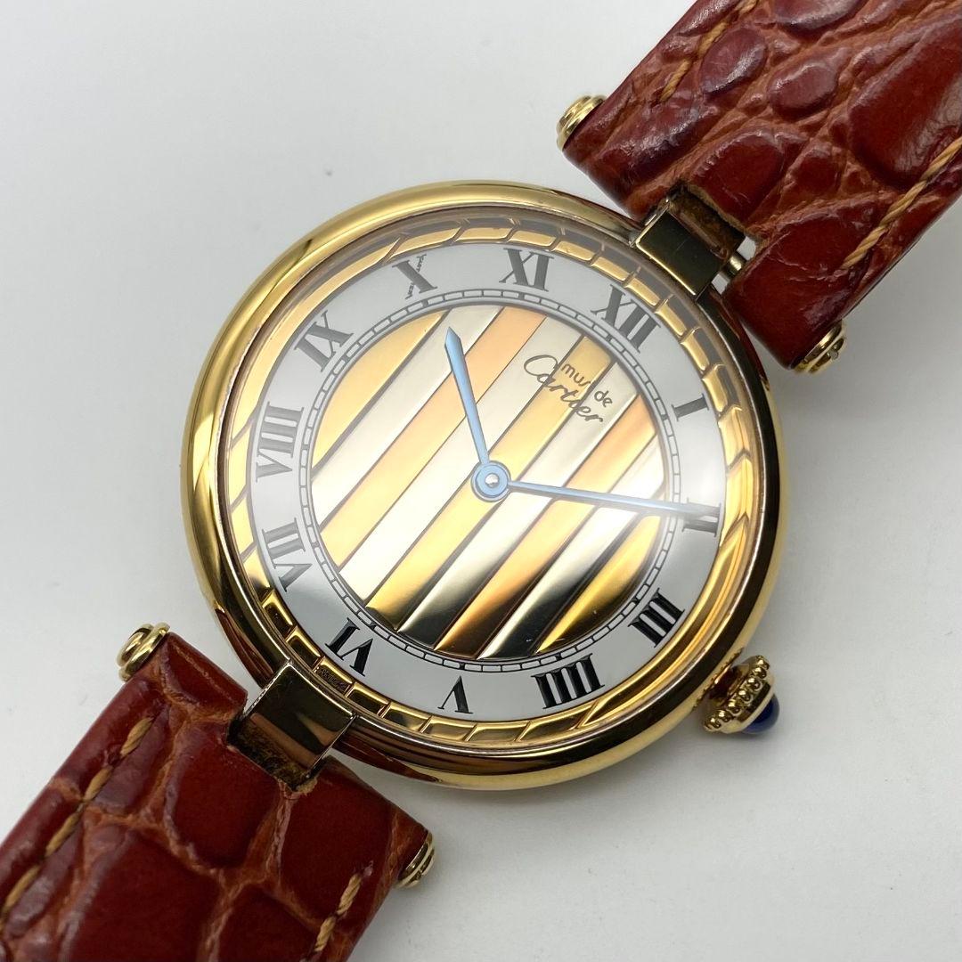 CARTIER カルティエ マストヴァンドームLM トリニティ文字盤