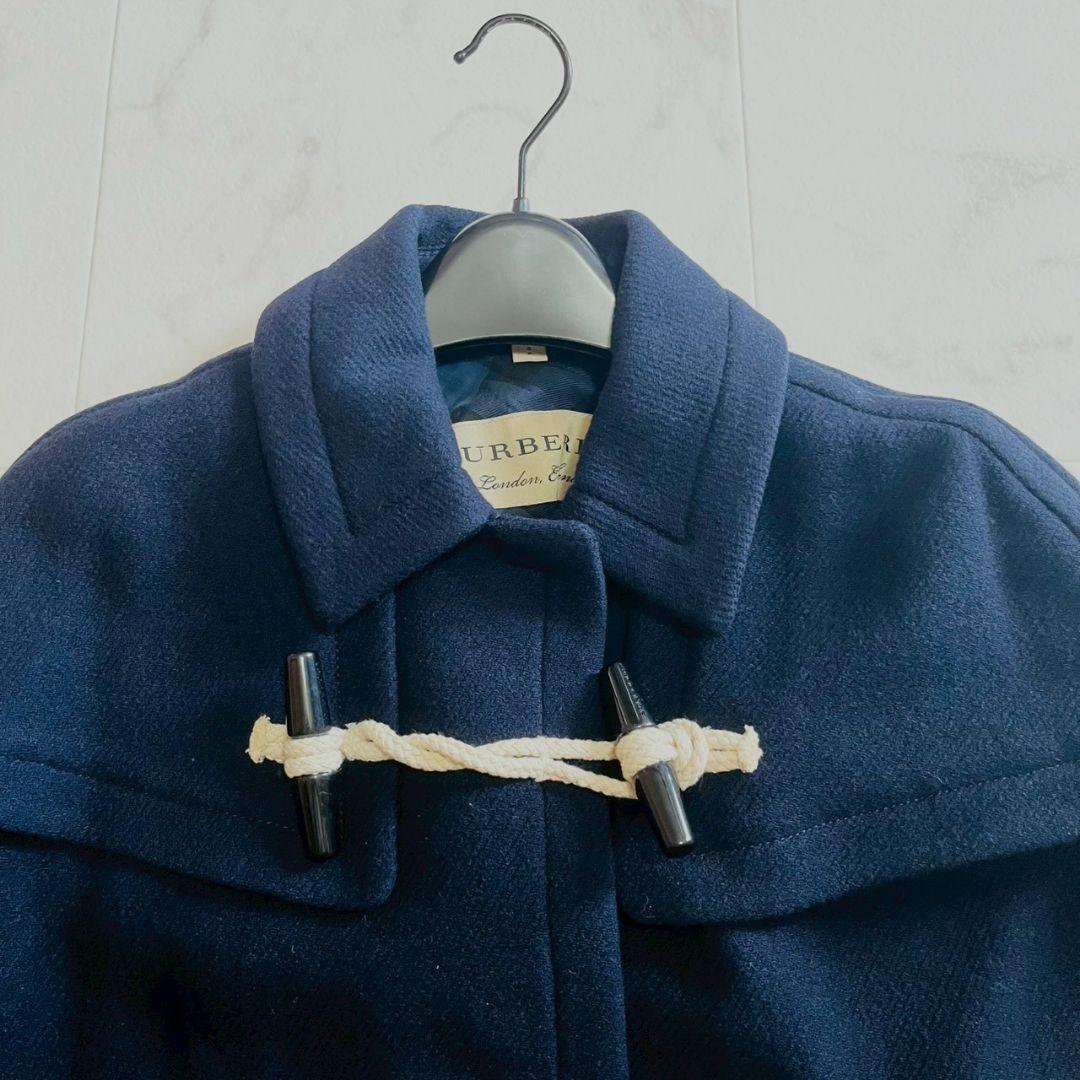 美品✨バーバリー Capsmoore ウールカシミヤ ダッフルケープポンチョ