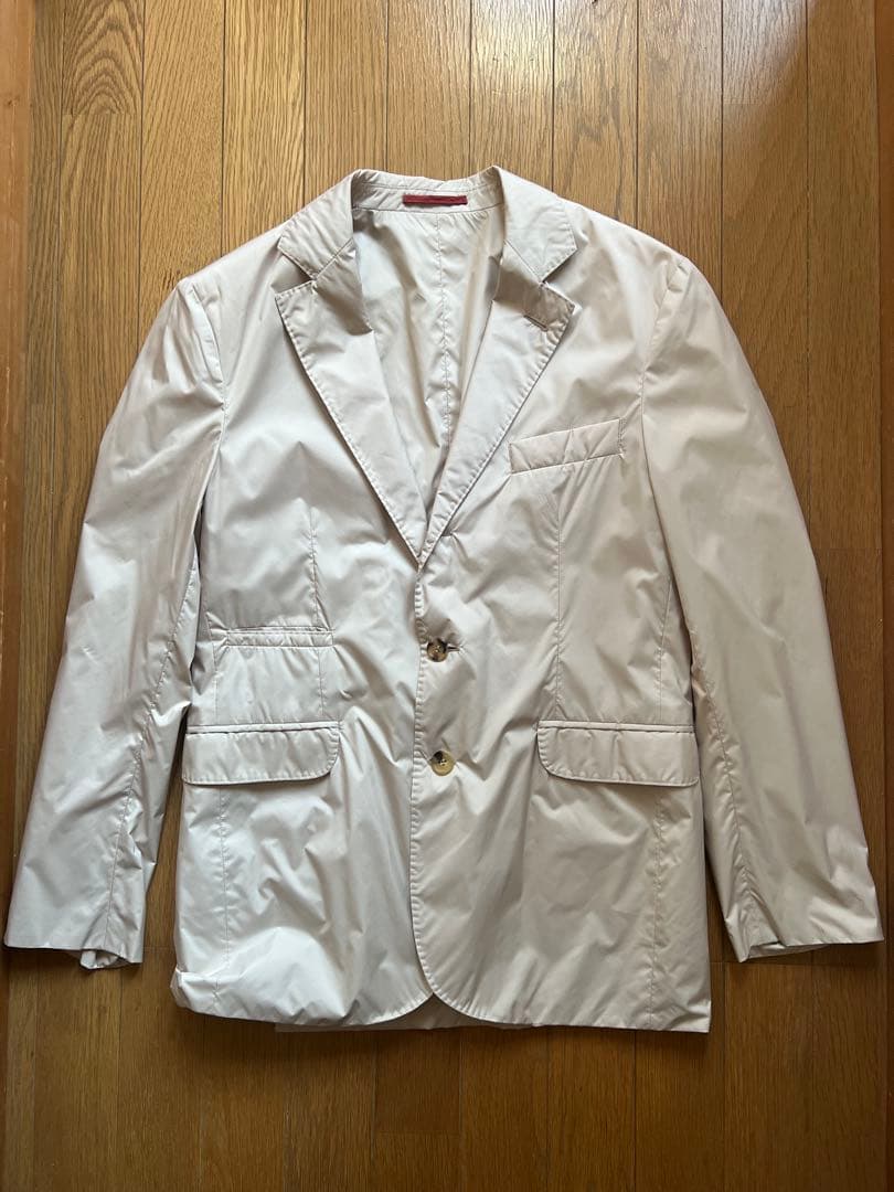 BRUNELLO CUCINELLI ライトベージュ　ナイロンジャケット薄中綿M