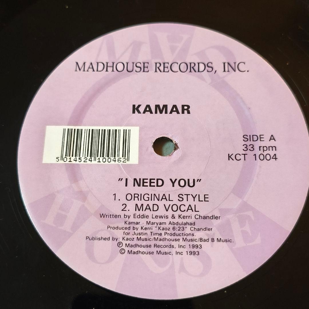 ● Kamar – I Need You / ケリーチャンドラー　ペギーグー