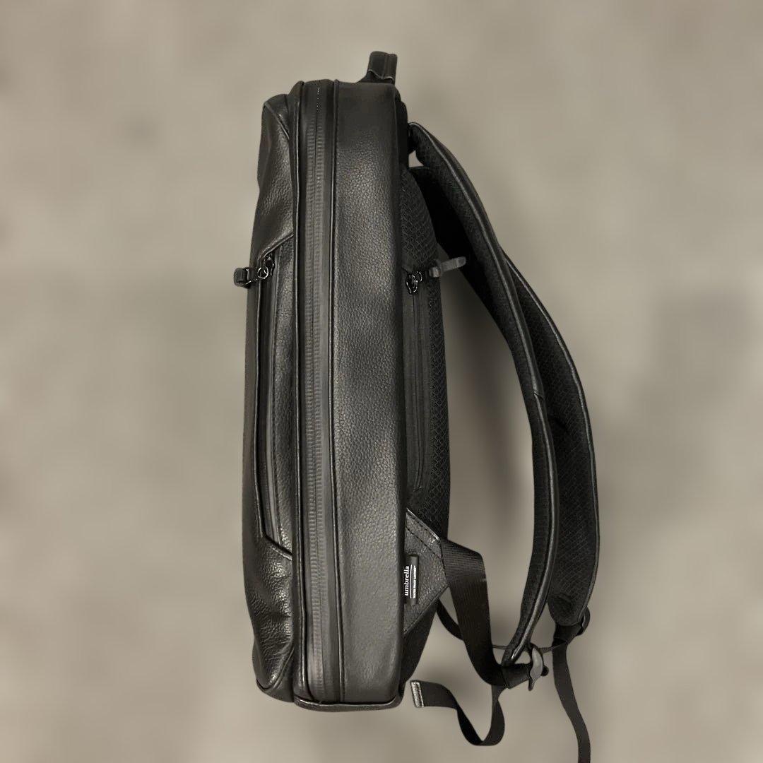 BROSKI AND SUPPLY レザー ブラック バックパック