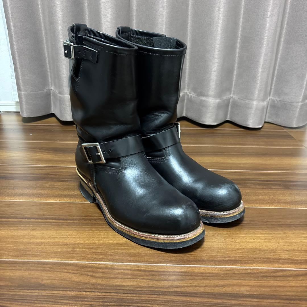 レッドウイング2268エンジニア黒ブラッククローム【8D 26センチ7年良品】