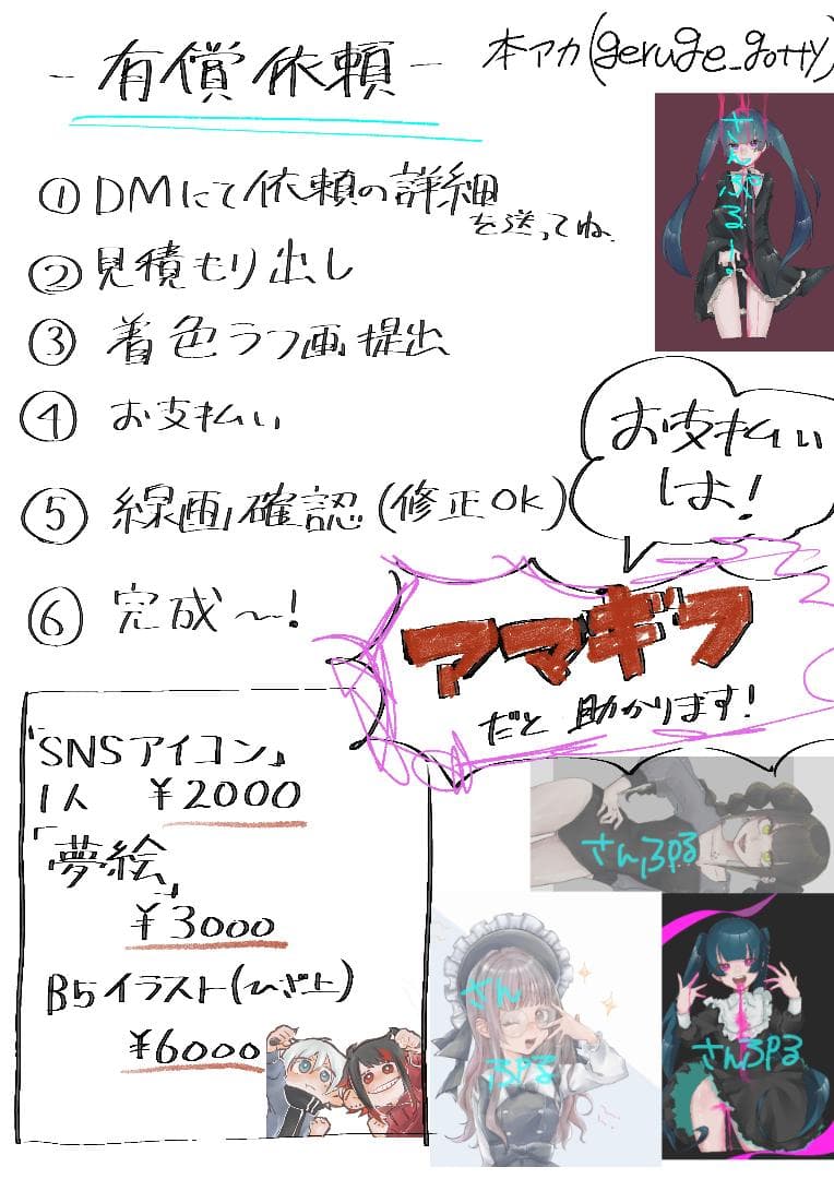 夢絵　SNSアイコン