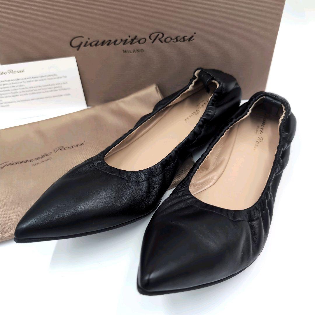 専用商品 新品未使用 ジャンヴィットロッシ バレエシューズ 39(24.5) 黒