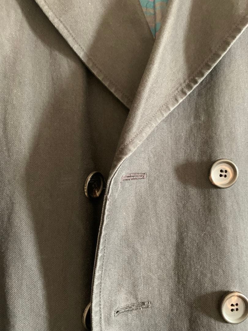 Y's ブラック ダブルブレストコート