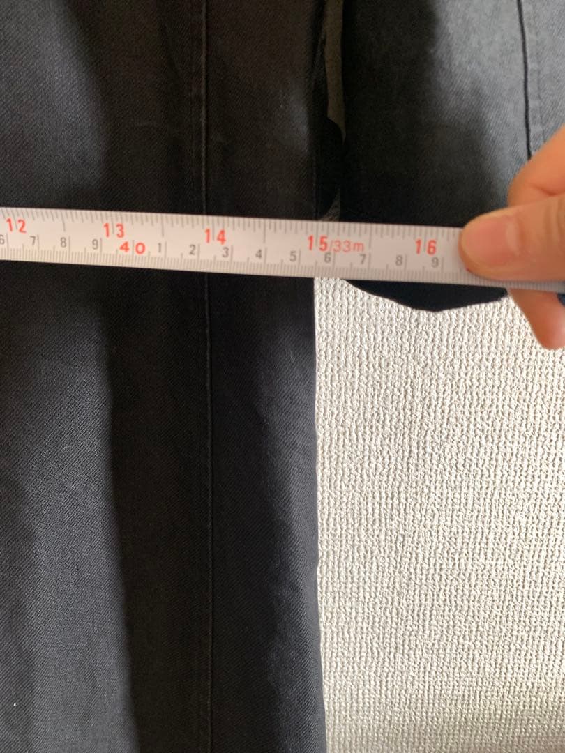 Y's ブラック ダブルブレストコート