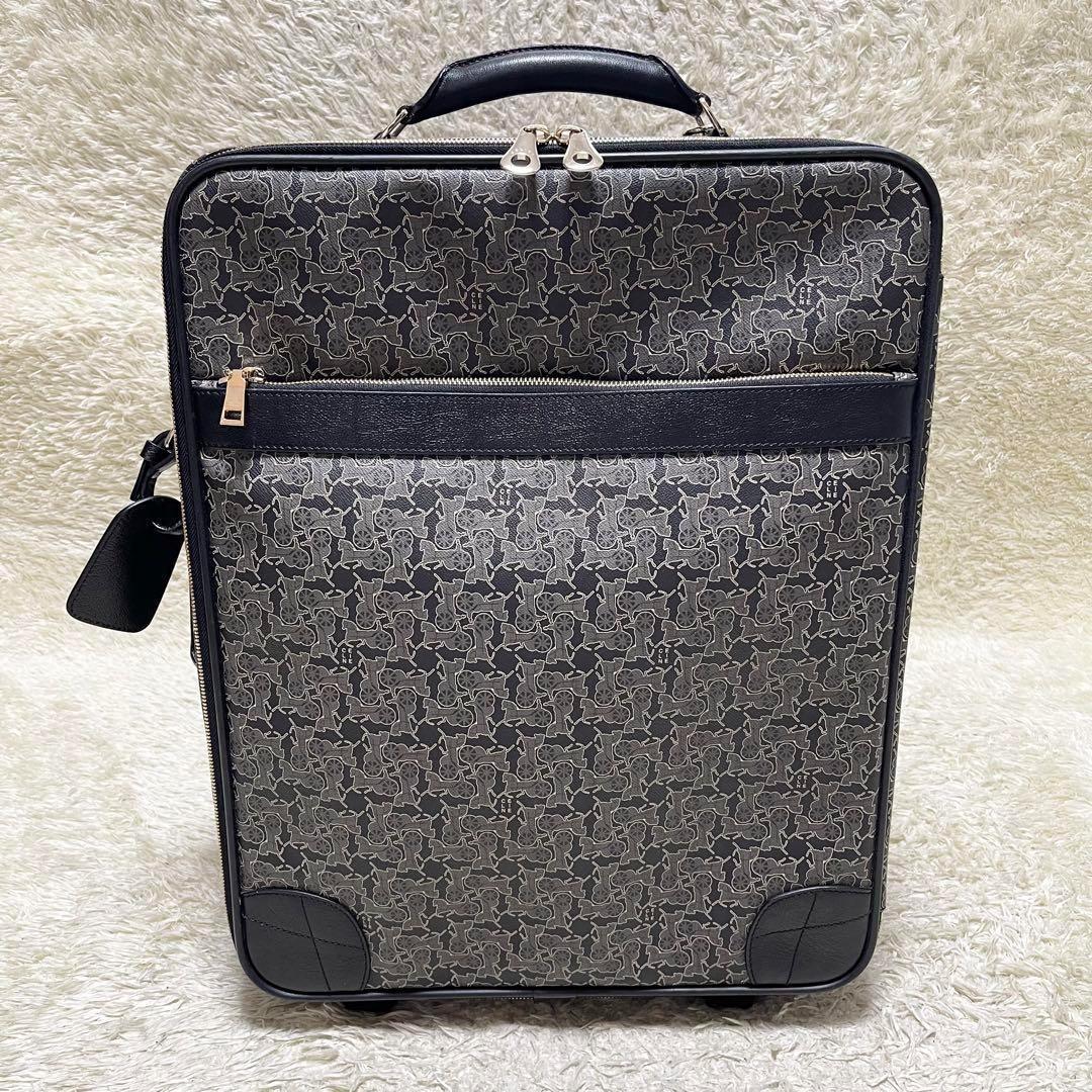 【大容量/美品】セリーヌ　キャリーケース　トラベル　サルキー　レザー　PVC