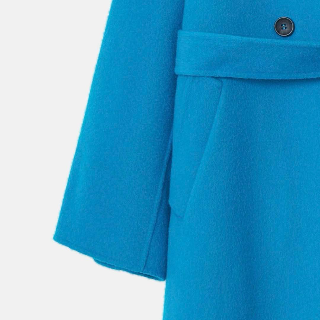 今期新作　LE CIEL BLEU ダブルフェイス ウールロングコート