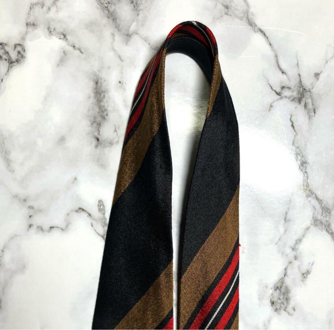 ■■Atto Vannucci シルク ネクタイ ストライプ