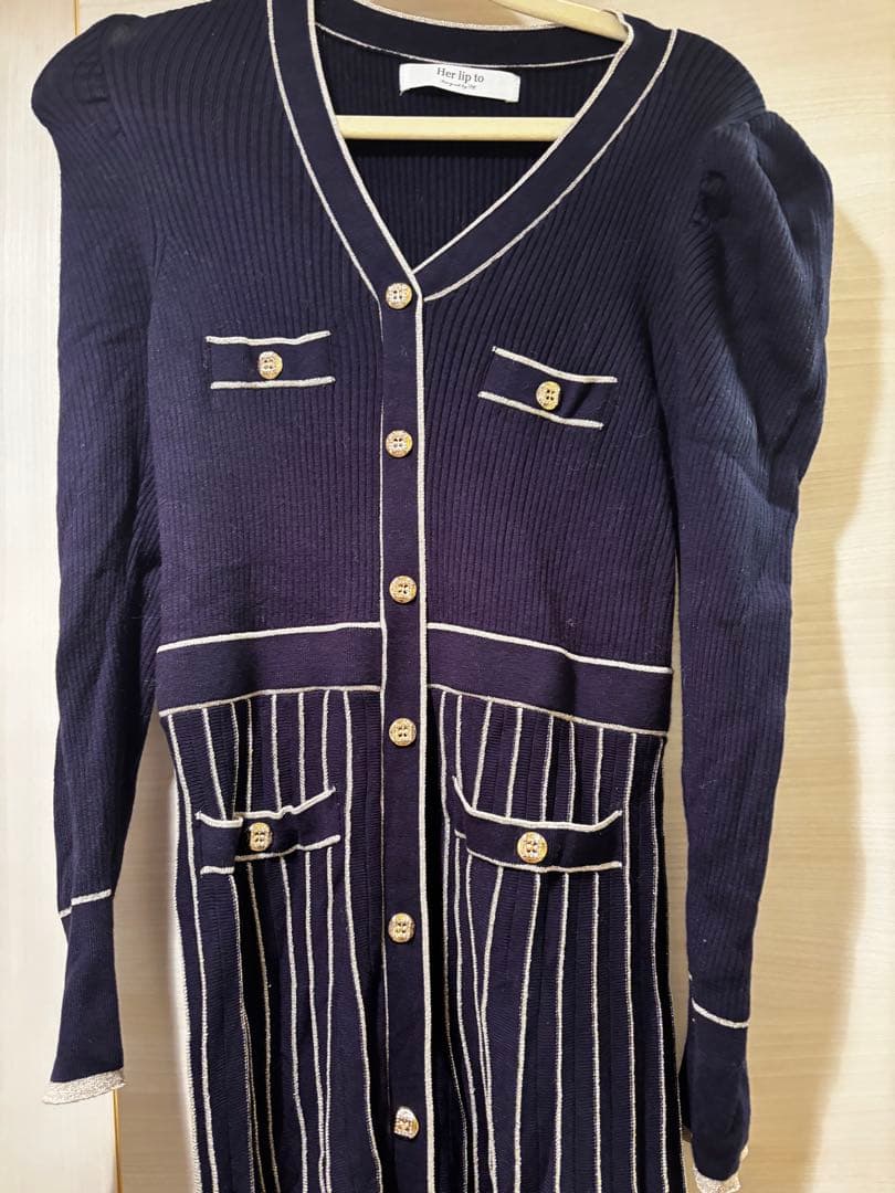 ワンピース herlipto Suite Room Knit Long Dress M