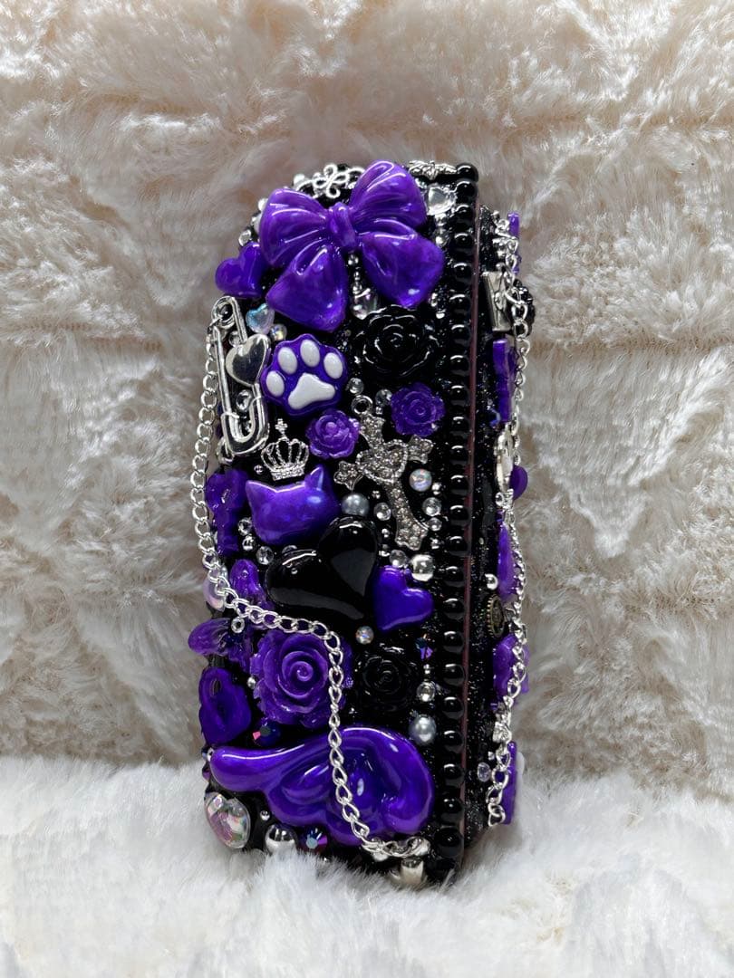 ［イルマ］IQOSイルマ（i)デコケース21-黒×紫パール-