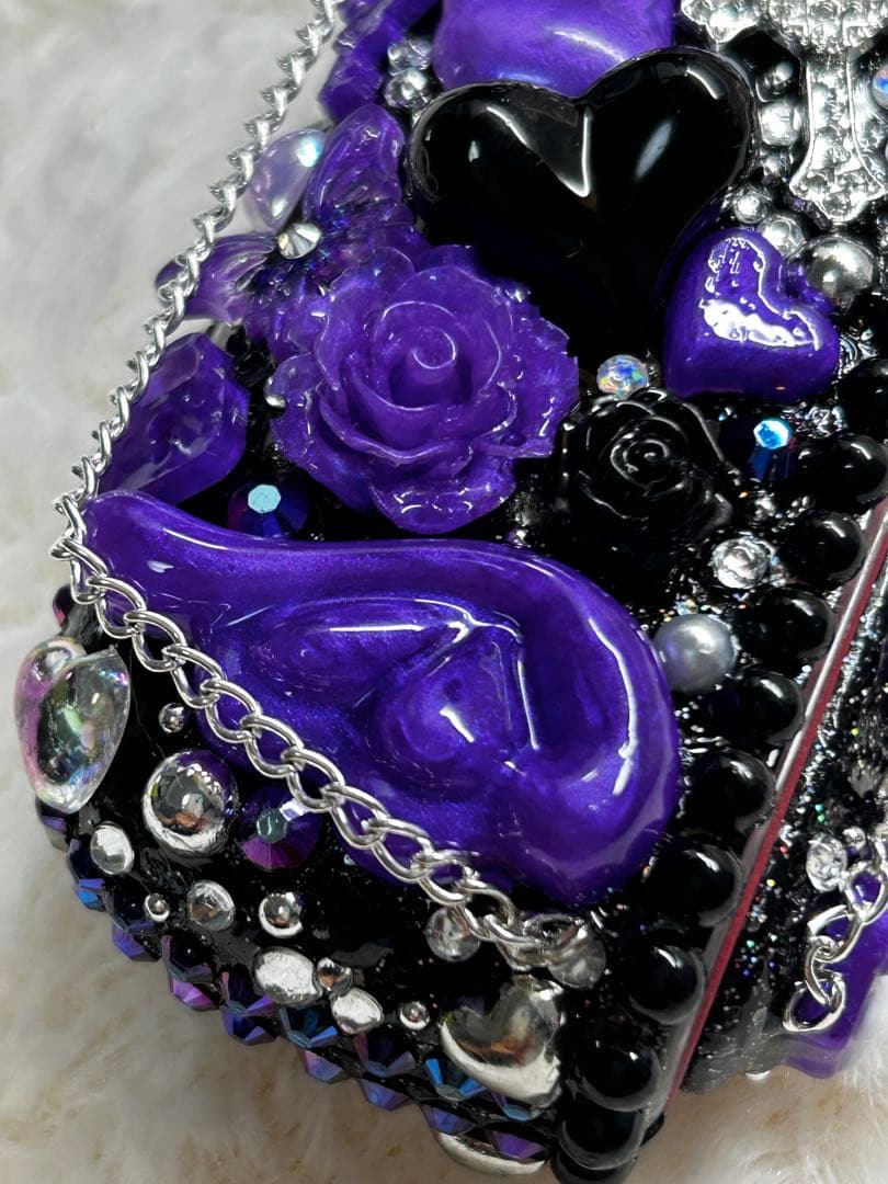 ［イルマ］IQOSイルマ（i)デコケース21-黒×紫パール-