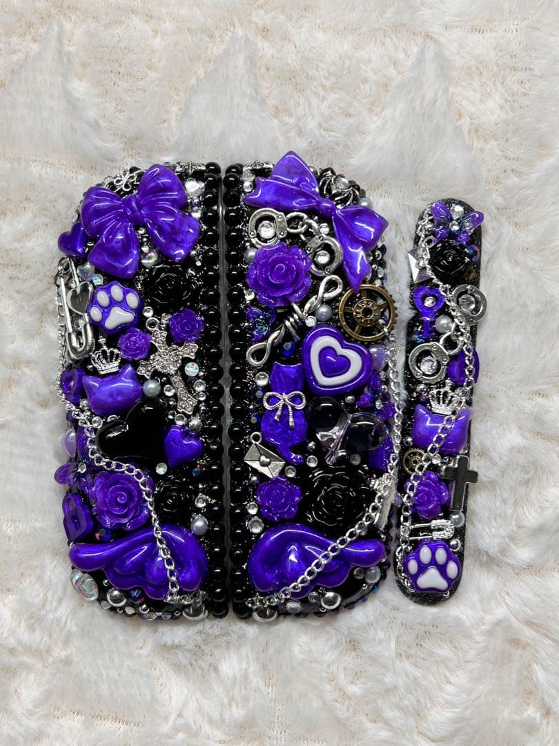 ［イルマ］IQOSイルマ（i)デコケース21-黒×紫パール-