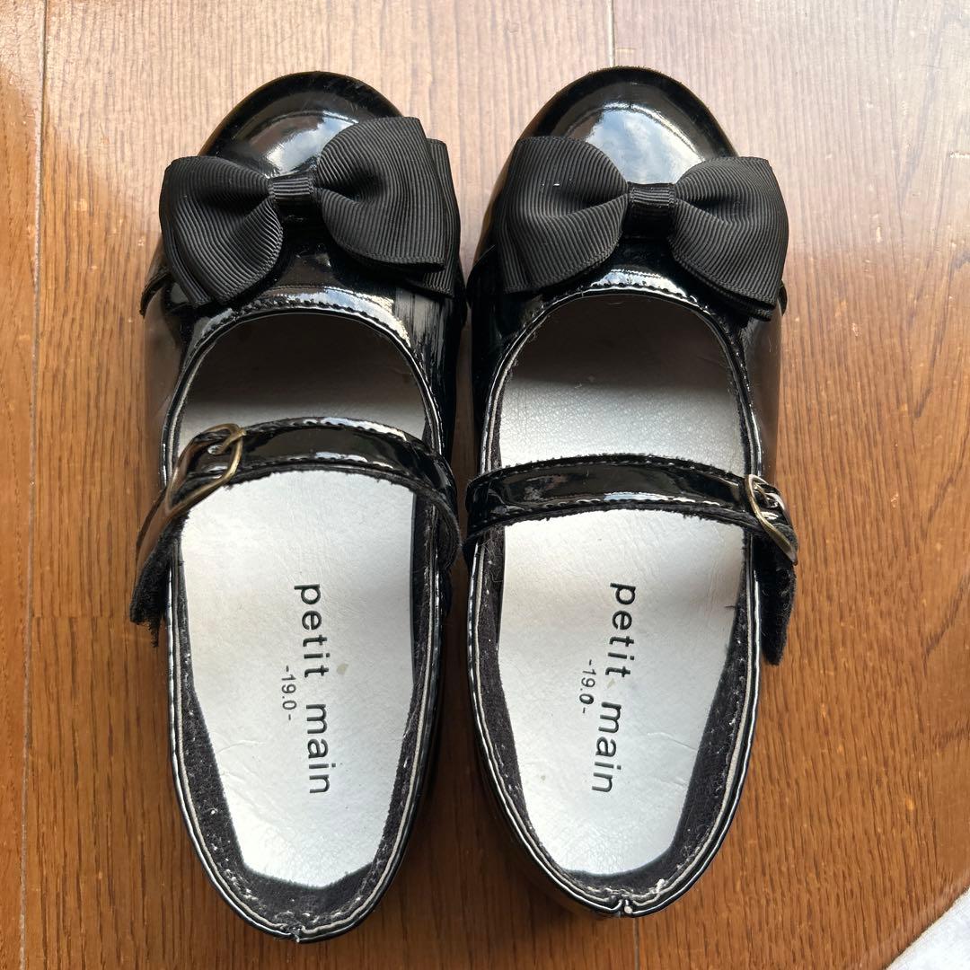 プティマイン　120 ワンピース＋ブレザーセット　コサージュ・靴下・（靴）つき