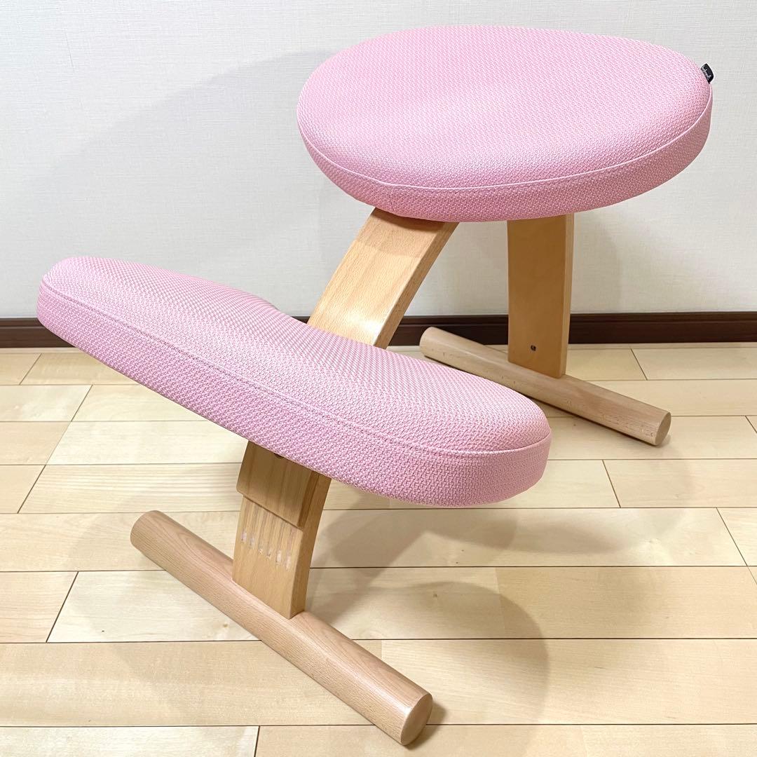 バランスラボ バランスチェア バランスイージー 桜 ピンク 中古品 カバー付き